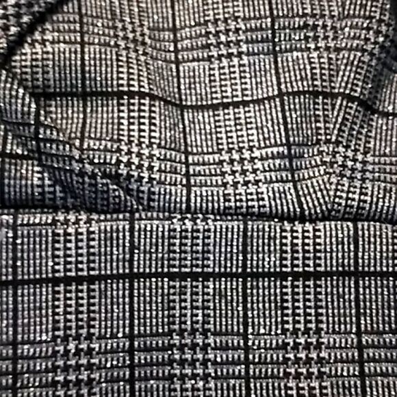 OBJEX Silver Plaid Sparkle Croptop - Picture 10 of 12